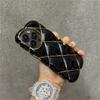 Luxury Plating 3D Diamond Lattice Pattern Soft Silicone Phone Case For iPhone 14Plus 11 12 13 15 Pro Max Shockproof Protection Cover