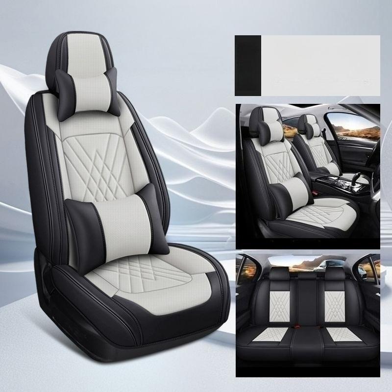 Five-seat Car Seat Covers for Toyota Corolla, Fully Covered Front Seats, Half-covered Rear Seats, Panar Leather