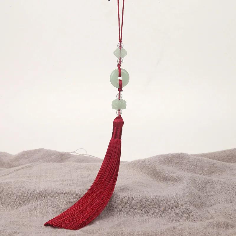 2Pcs Imitation Chinese Knot Tassels DIY Curtain Clothes Bag Craft Supplies Classical Style Tassel Pendant 13cm Beaded Fringe