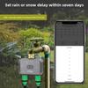 Bluetooth Smart 2 Outlet Water Timer G3/4 Inch Thread EU Standard Tuya APP Remote Irrigation Valve Rain Delay Garden Water Controller