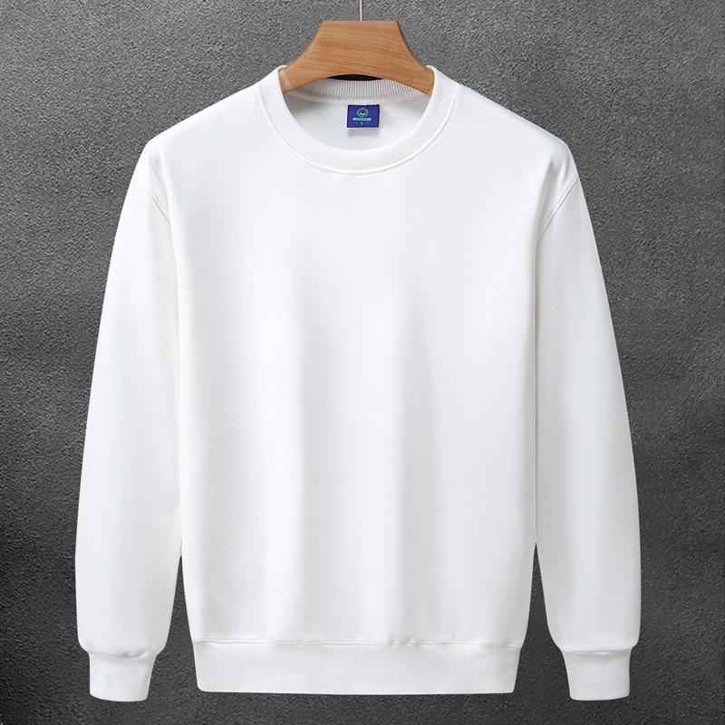 

Unisex Thick Fleece Cotton Hoodies: Plus Size Solid Color Pullover with Embroidered Design for Autumn & Winter M