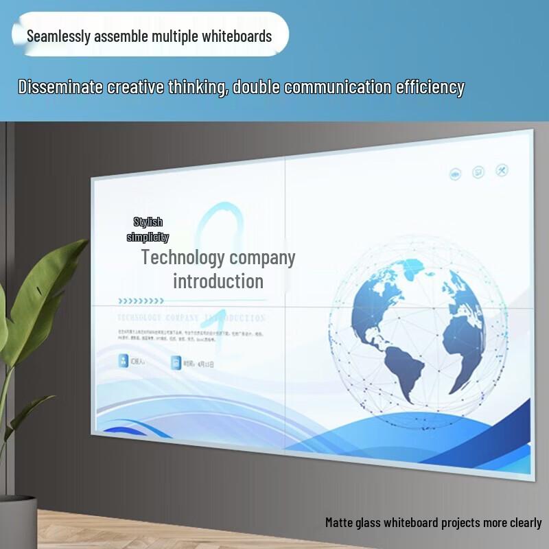 QiFu Magnetic Tempered Glass Whiteboard