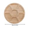 Thickened Tea Tray Bamboos Tea Platter Light‑weight Fruit Dish  Table Top Decoration