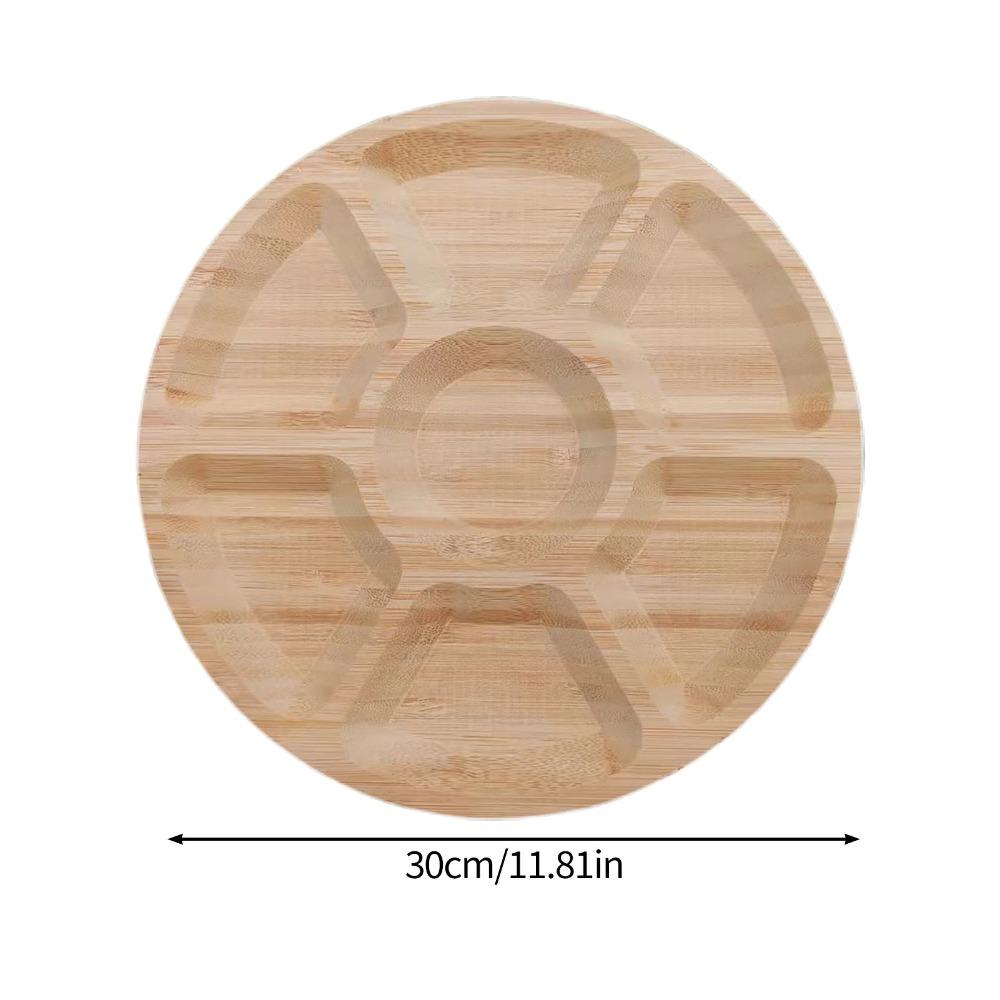 Thickened Tea Tray Bamboos Tea Platter Light‑weight Fruit Dish Table Top Decoration