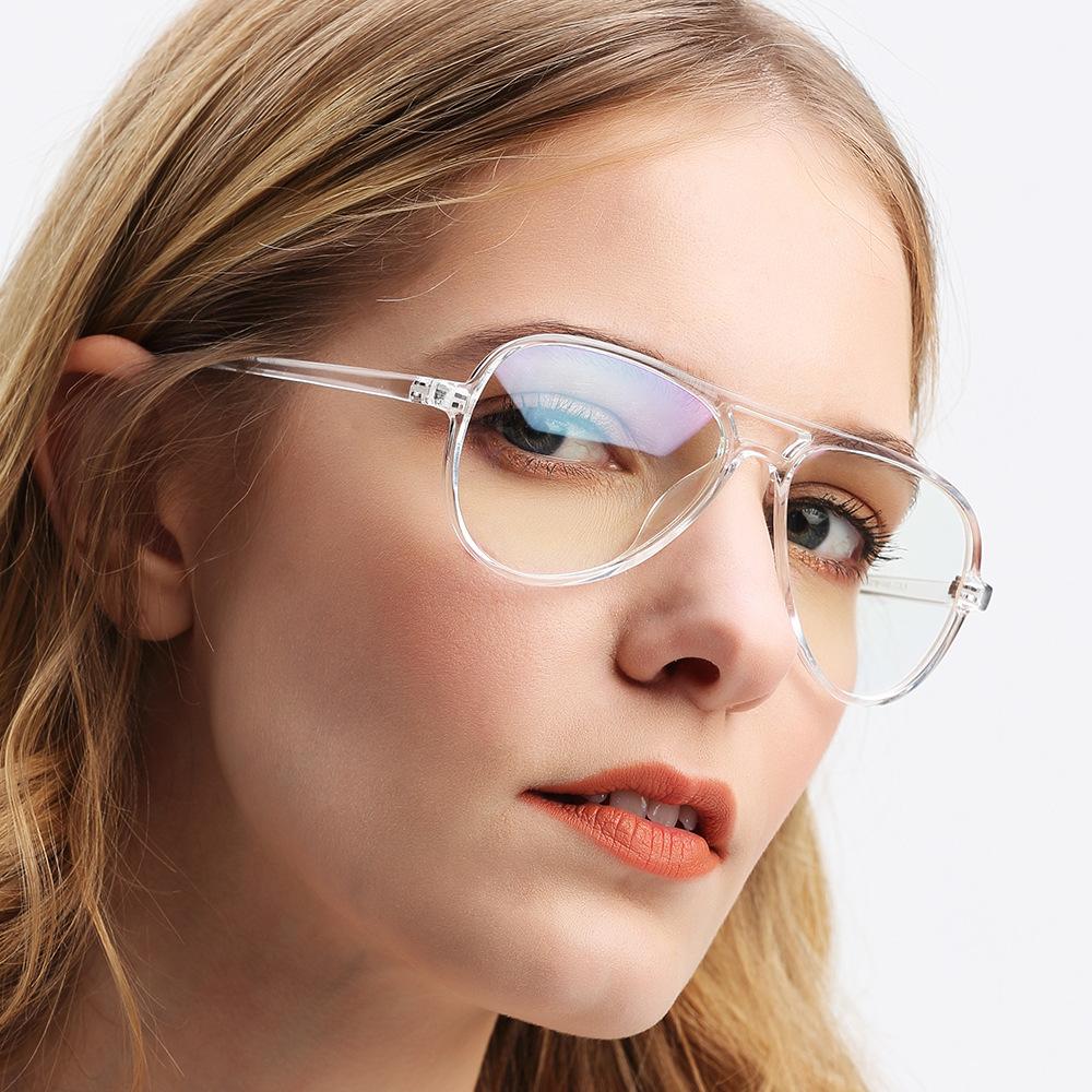 European American Style Eyeglass Frames for Women Vintage Simple Woman Glasses Frame Pilot Shape Glasses Trendy