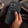 For iPhone 17 Case with Kickstand Carbon Fiber Texture PC+TPU Phone Cover