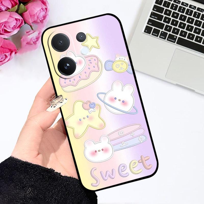 For VIVO T4 Pro T4Pro 5G Case V2510 Fashion Cute Cartoon Soft Silicone TPU Back Cover Coque For VIVO V60 V 60 VIVOV60 Phone Bags
