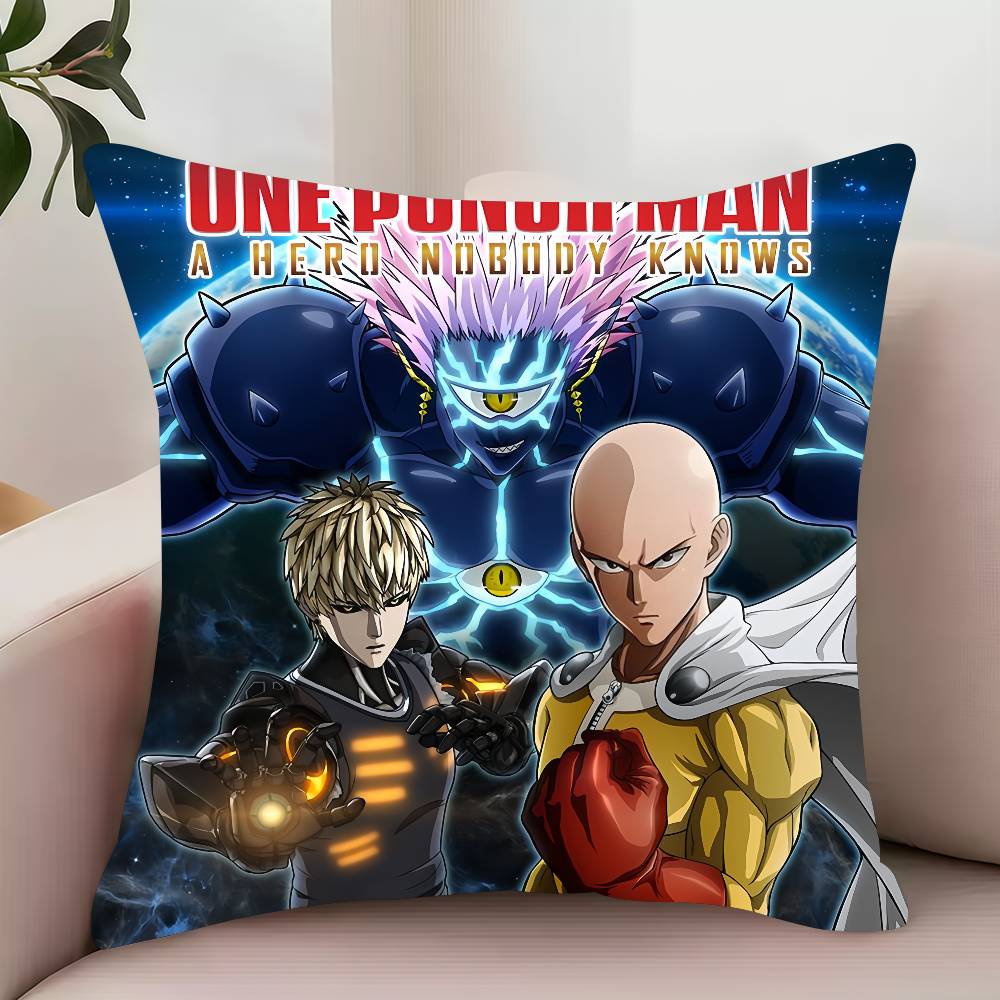 Bilibili O-One-Punch Man Kissenbezug Deko Schutzhüllen Bequem weich für Sofa Wohnzimmer Homeoffice