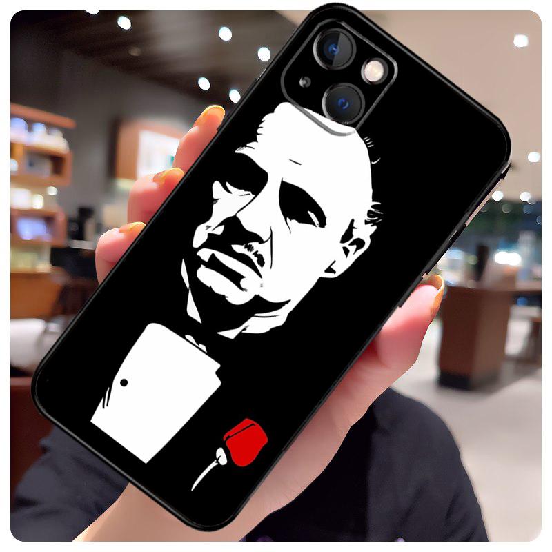 The Godfather Movie Italian Mafia Case For iPhone 16 11 12 13 14 15 Pro Max Plus 13 Mini X XS Max XR Plus Cover Coque