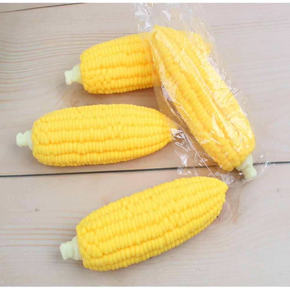 Slow Rising Fidget Simulation Corn Rubber Simulation Corn Pinch Toys Vent Corn Toy  Kids Gift