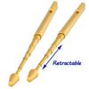 Oikabio 2-Piece Dowsing Rod, Retractable Divination Rod, Portable Pen-Shaped L-Rod, Ghost Hunting Tool, Water Divination, Etc.