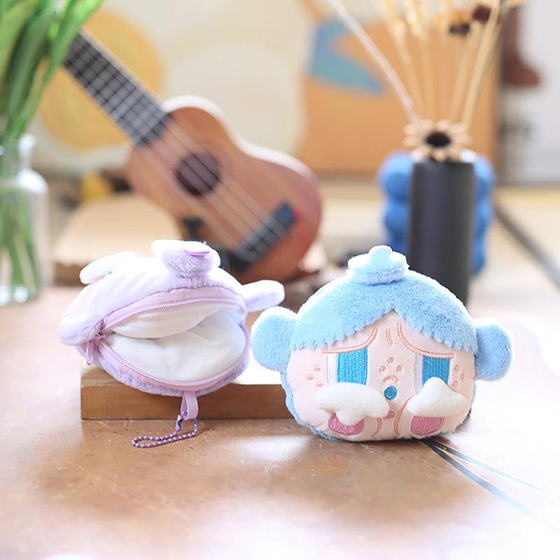 Kawali Cute Bubble Mart Plysj Doll Pendant Bag Nøkkelringer Bildekorasjon Kreativ hengende ornamenter Søte Barnegave Til Jenter