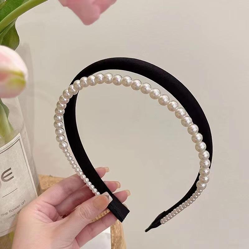 Style Headbands Retro Elegant Pearl Simple Solid Color Womens Hair Accessories