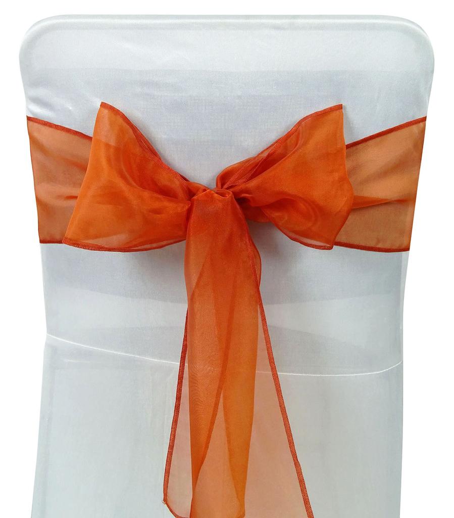 Darling Souvenir Pack Of 25 Satin Chair Sashes Bow Sash For Wedding & Events Supplies Party Decoration Chair Cover Sash - Colors