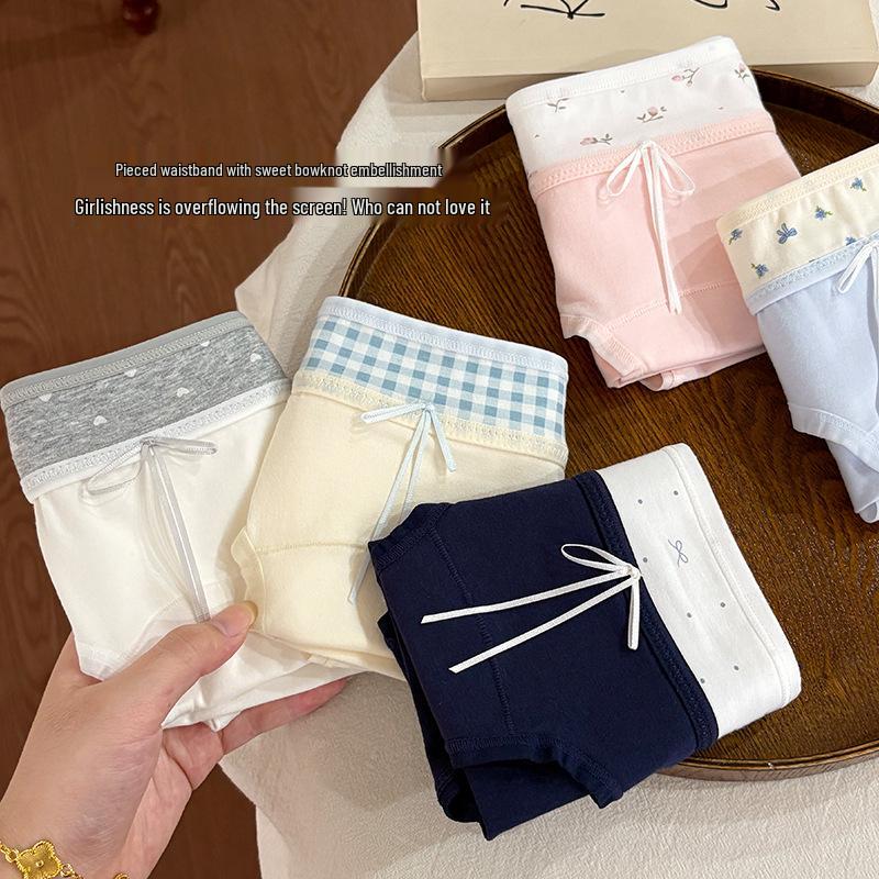 Women's Pure Cotton Antibacterial Panties - 2025 New Summer Thin Style Ladies' Briefs with Full-Cotton Crotch.