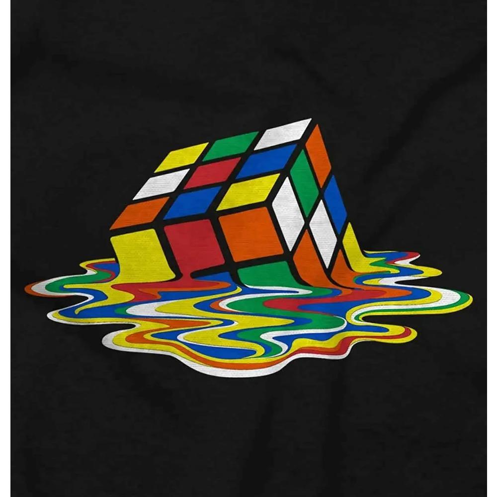 Melted Rubik's Graphic T Shirt Men or Women