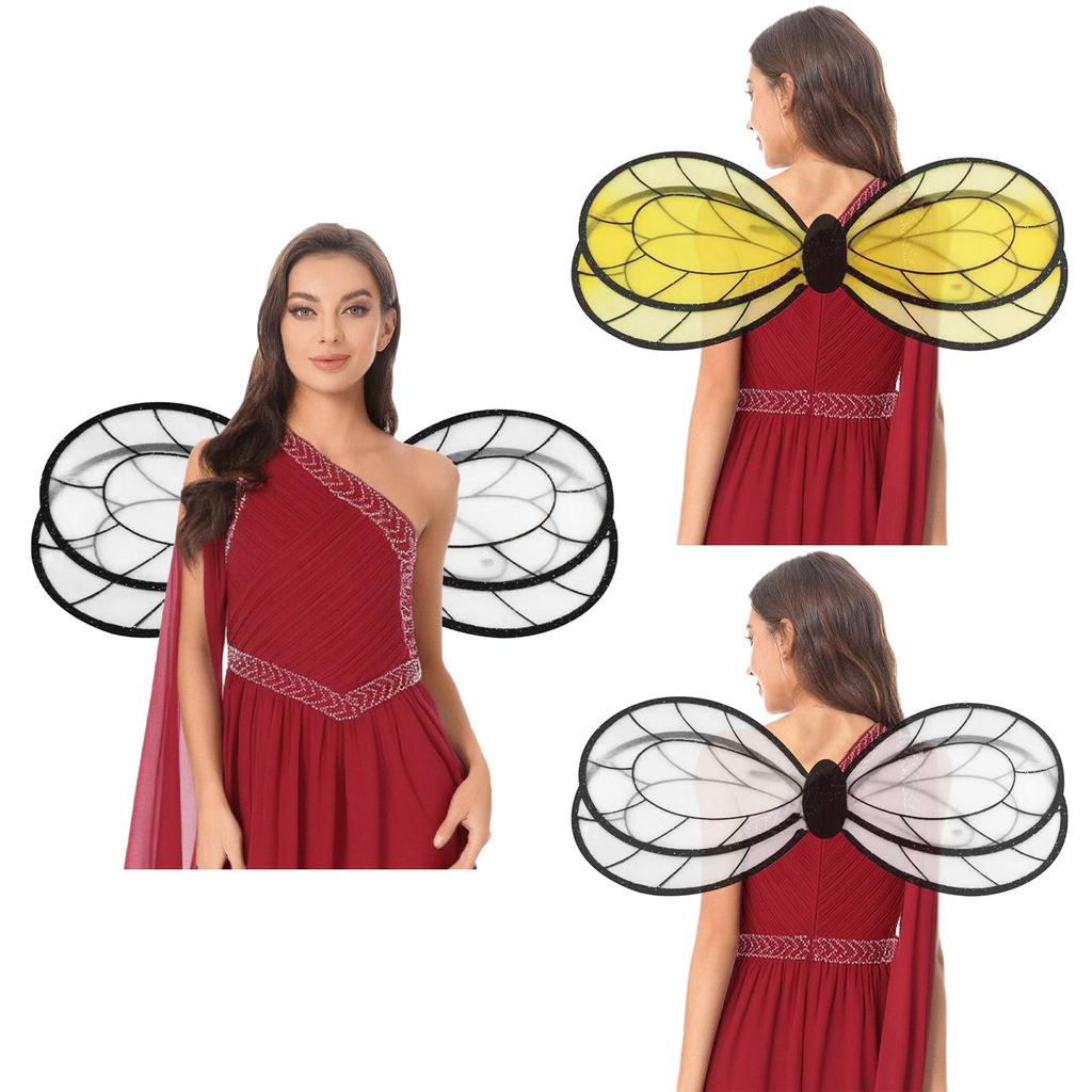 1Pc Cute Bee Wings Costume Accessories Dress Up Props for Kids Adults Halloween Party Performance