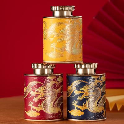 Empty Mini Tea Tin Can Household Tea Sealed Jar Portable Home Small Tea Box Paper Storage Cans Packaging