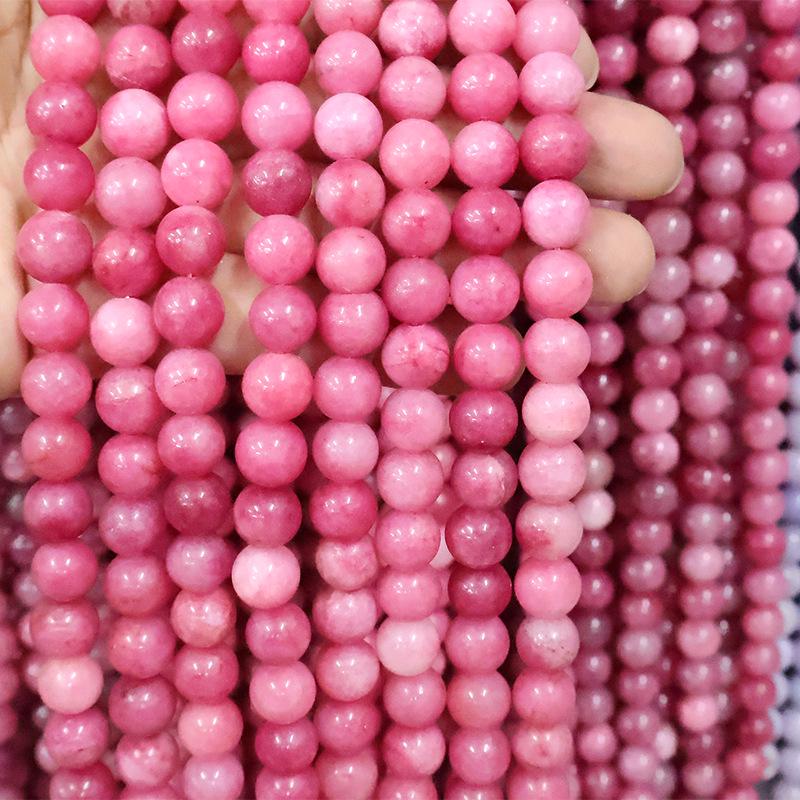 Natural Stone Crystal Beads: Round Beads for Jewelry - Colored Necklaces, Bracelets, Pendants DIY Accessories