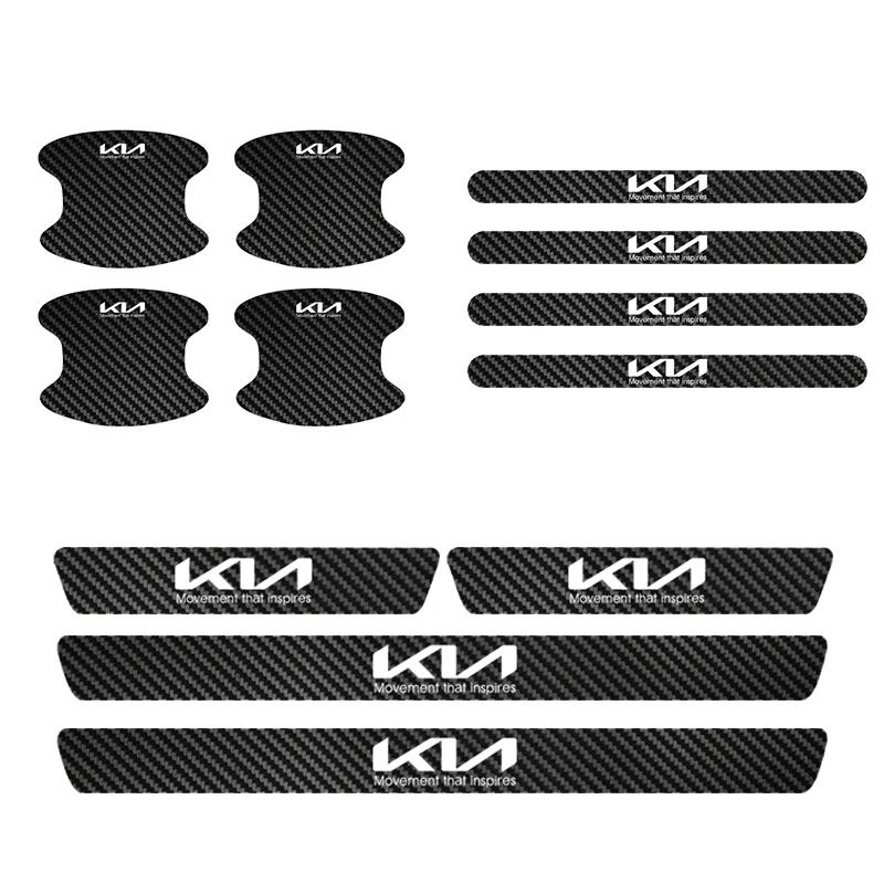 ABCDFV1 Car Door Anti-scratch Threshold Sticker and Door Handle Bowl Protection Stickers For Kia Sportage Picanto Rio Ceed Cerato Soul