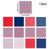 Independence Themed Day Striped Star Balloon Pattern Gift Box Packaging Paper