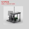 MOC Building Blocks Military Scene Character Accessories Assembled Artillery Mech Radar Receiving Station Bricks Gift Toy K063