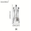 KEMORELA 1PCS Spices Mill Shaker Acrylic Manual Pepper Grinder Salt Spices Mill Shaker Transparent Kitchen Grinding Tool