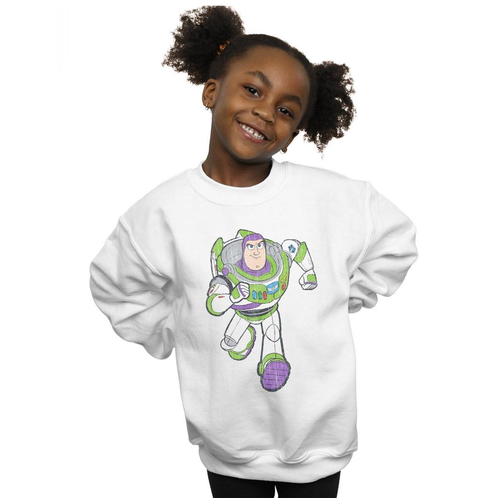 Disney Girls Toy Story 4 Classic Buzz Lightyear Sweatshirt