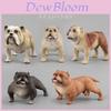Statua Figurina Bulldog Realistica in PVC Modello Cane Durevole Perfetto Per l'Arredamento della Casa
