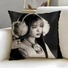 popular rapper Ice Spice Cushion Cover Soft  EasyWash Pillow Case  Versatile for Couch Bed Travel and Office