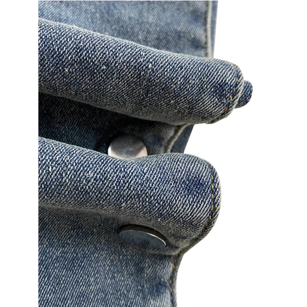 STREETRICH Fashion Detachable Buckle Irregular Jeans For Women High Waist Denim Pants Female Trendy