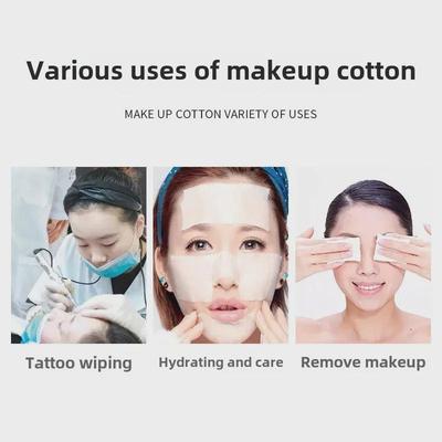 Semi-permanente Tattoo Wattepads - Einweg, fusselfrei, dicke reine Baumwolle für Kosmetik- und Make-up-Entfernung in Schönheitssalons