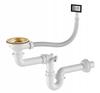 Single-bowl Sink Nayes 44x44 Steel Gold Pvd