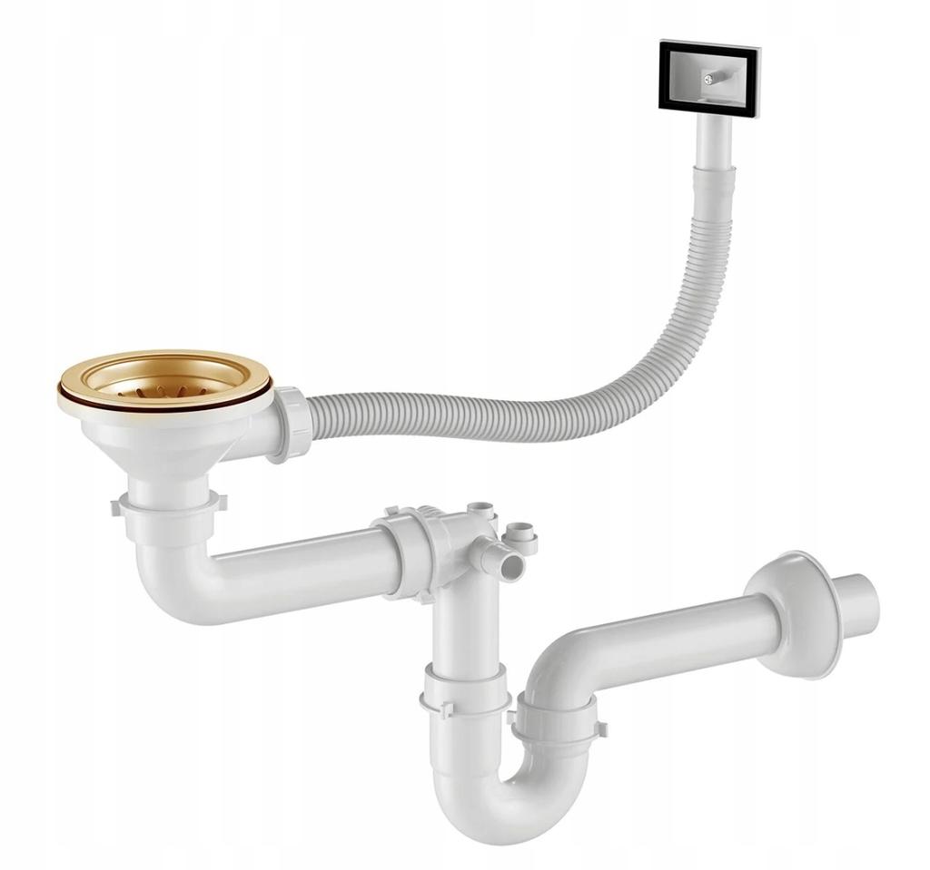 Single-bowl Sink Nayes 44x44 Steel Gold Pvd