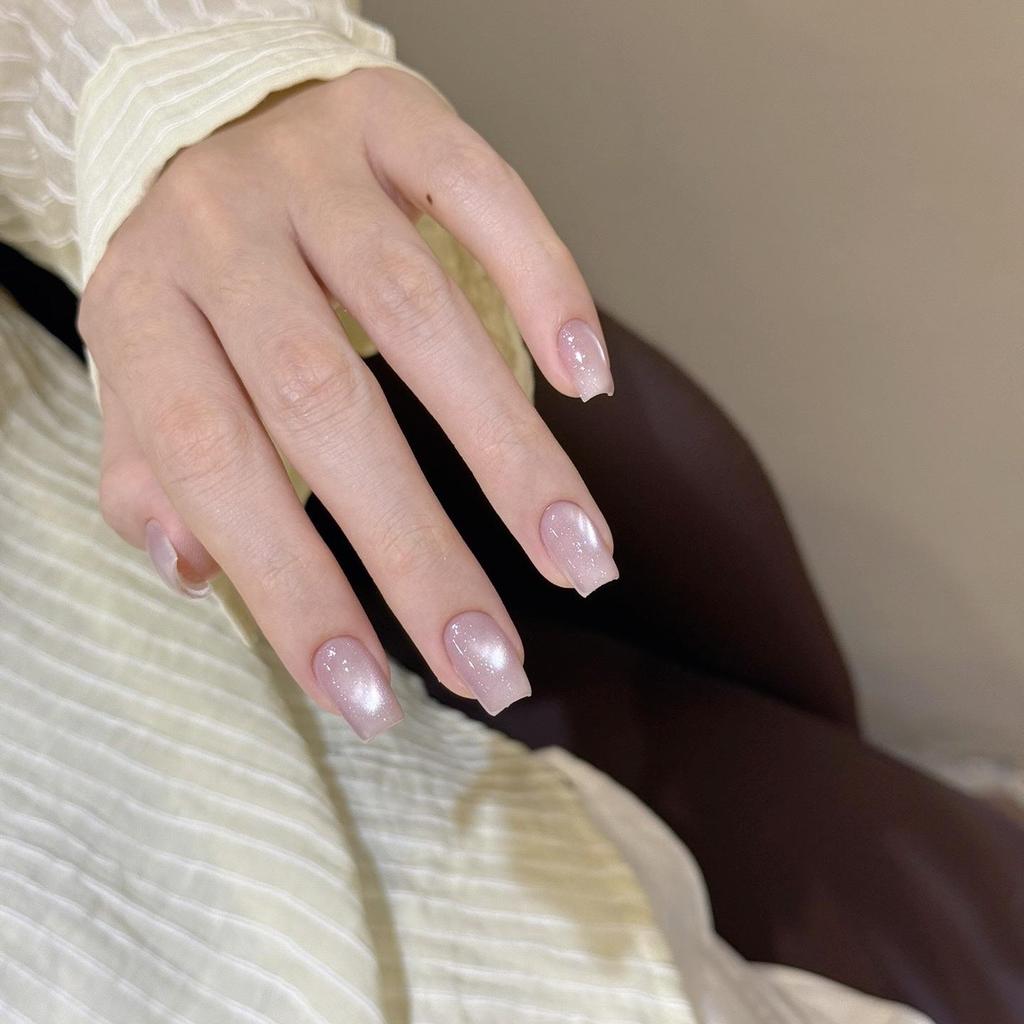President Hua Little Black Bottle Leveling Gel: Satin Porcelain White Cat Eye & Crystal Whitening Gel Polish, 60 Colors