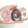 Polished Agate Flame Geode Prism: Natural Crystal Home Decor