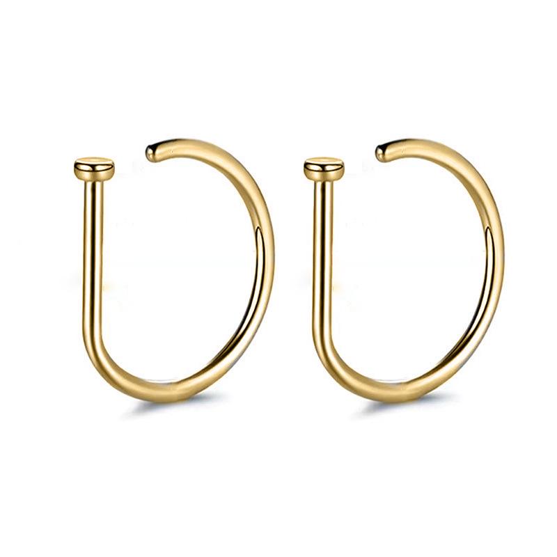 Cao Shi D-Shaped Unisex Punk Nose Ring – Stylish, Sexy, Multi-purpose Jewelry