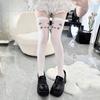 Elastic Printed Design Kawaii Stockings Cute Expression Cat Ear Knee High Socks JK Lolita Women Long Socks Daily
