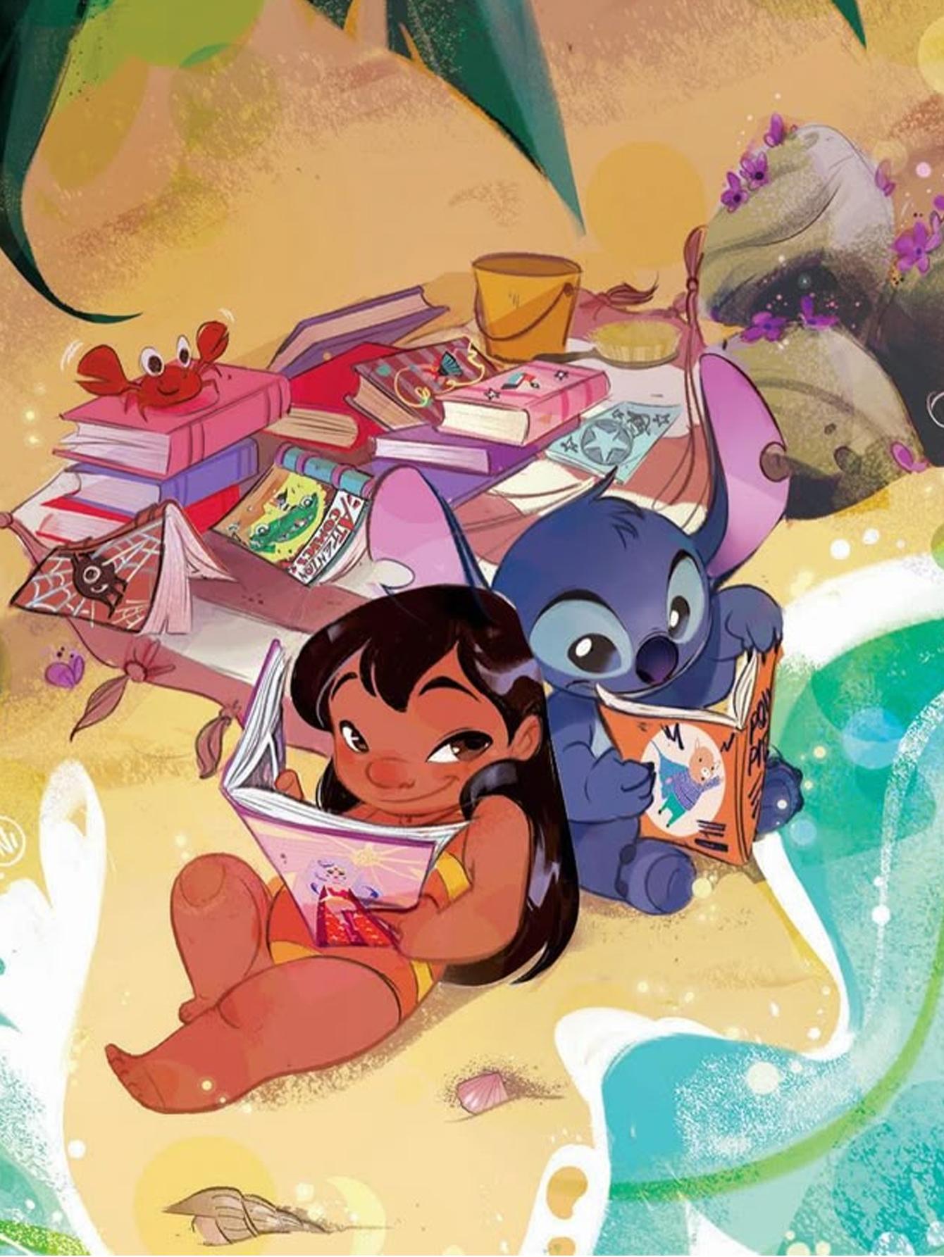 

Алмазная живопись своими руками Лило и Стич Набор для вышивания крестом Мозаичное искусство Алмазная живопись Полный круглый алмаз Украшение для дома Round 20x30cm