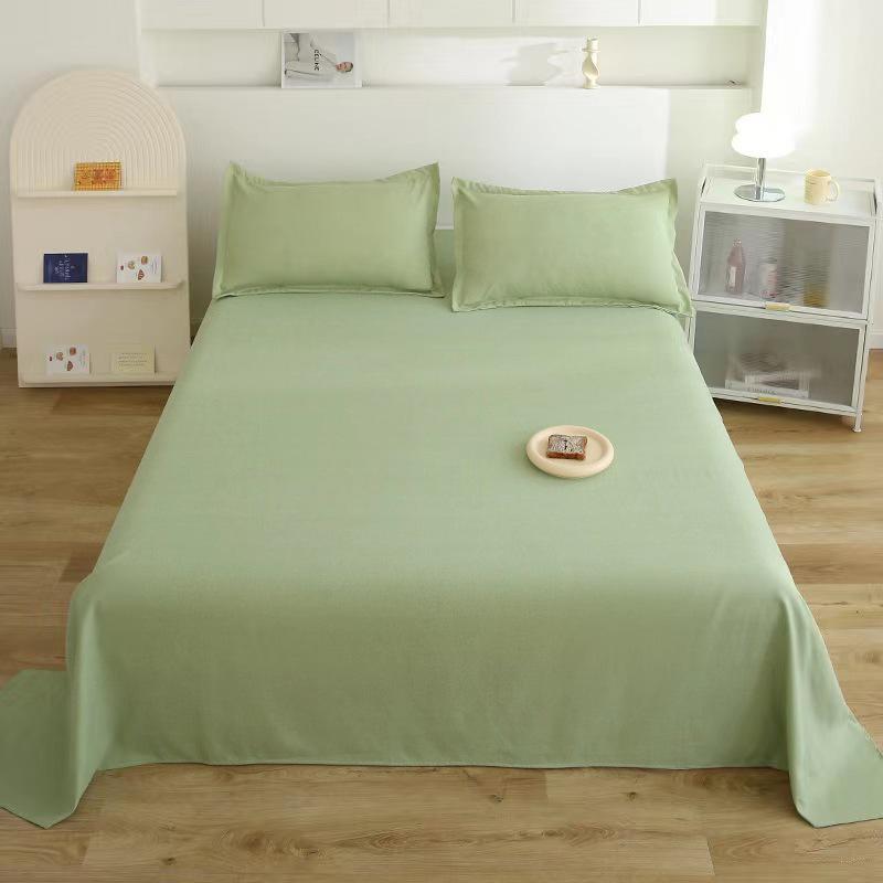 Cotton Dormitory Bedding Set: 3-Piece Quilt Cover and Single Sheet for Student Single Bed.