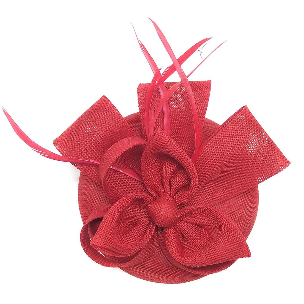 Handmade Flower Mesh Headbands Fascinator Hat Fashion Styles Hat Headgear for Special Celebrations