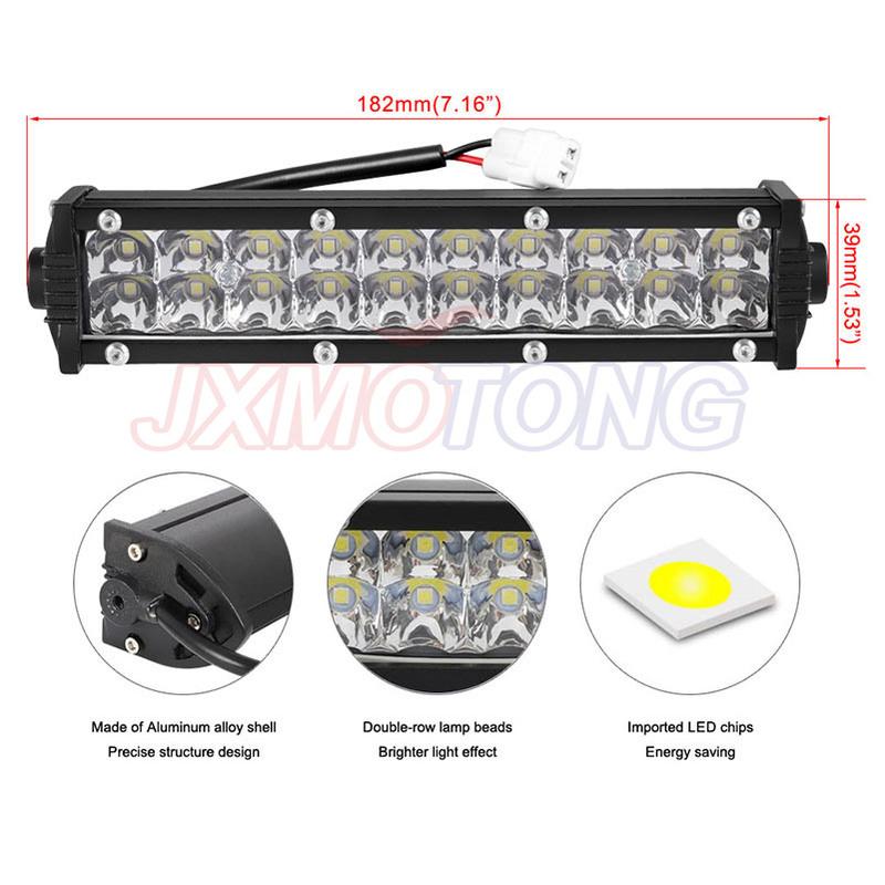 

LED Headlight Motorcycle Handlebar LED Light Bar Set with USB Socket Charger for CRF110 KLX110 TTR110 YZ250F CRF230F CRF250R