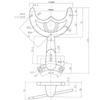 Soporte de Brazo de Repuesto Soporte de Ventilador Componentes de Techo Piezas de Ferretería Accesorios de Varilla de Soporte de Luz para Ventilador de Techo