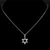 Collier pendentif Étoile de David en Argent 925 pour Femmes Luxe Zircon Bijoux Israël Cadeau
