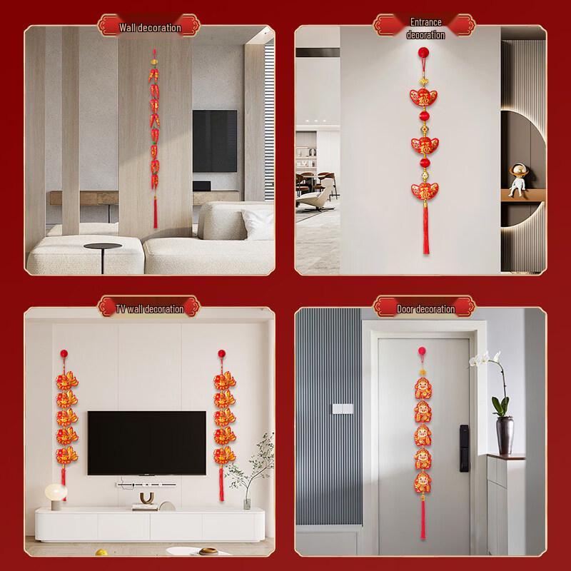 2026 Year of the Horse Chinese New Year Firecracker Chili Wall Hanging