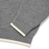 COVERNAT C Logo Collar Knit Melange Gray