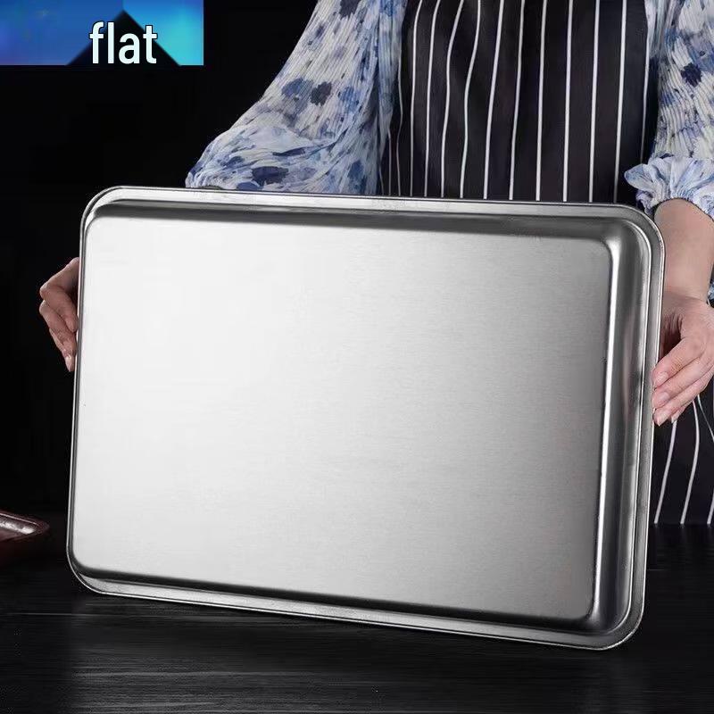 Qinjibao Stainless Steel Rectangular Multi-purpose Tray