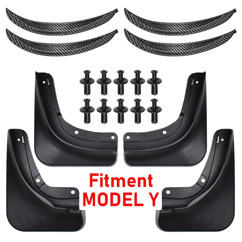 Mud Flaps Mudflaps Splash Guards Mudguards Front Rear Fender Protector For Tesla Model Y  2022 2023 Model 3 Model3