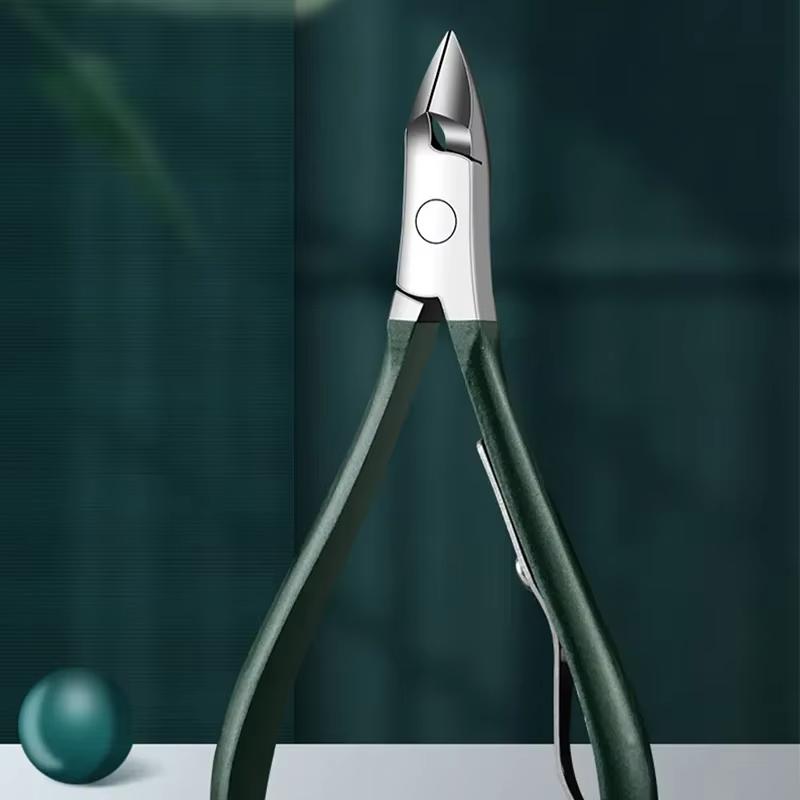 Stainless Steel Nail Clippers Set Grooming Tools Set With Portable Case Manicure Art Tool Green Nails Cut