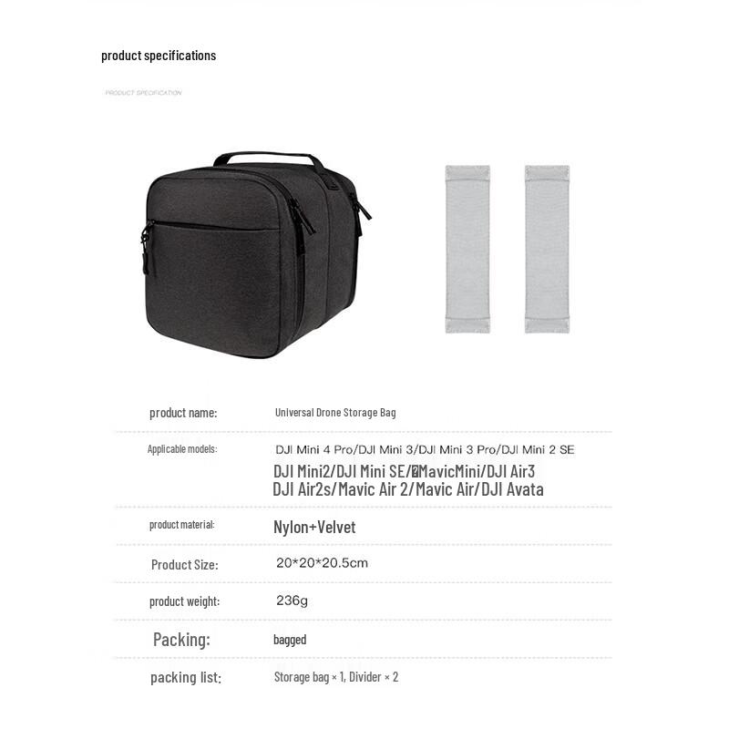 QISYKER DJI Mini 4 Pro Drone & Remote Carrying Case